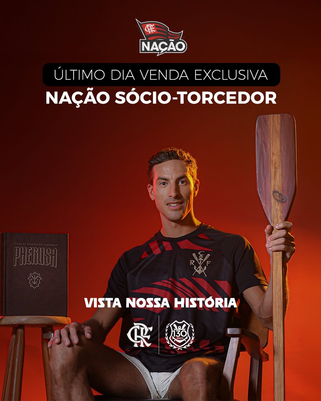 Post de feed: último dia da venda exclusiva para o Nação Sócio-Torcedor